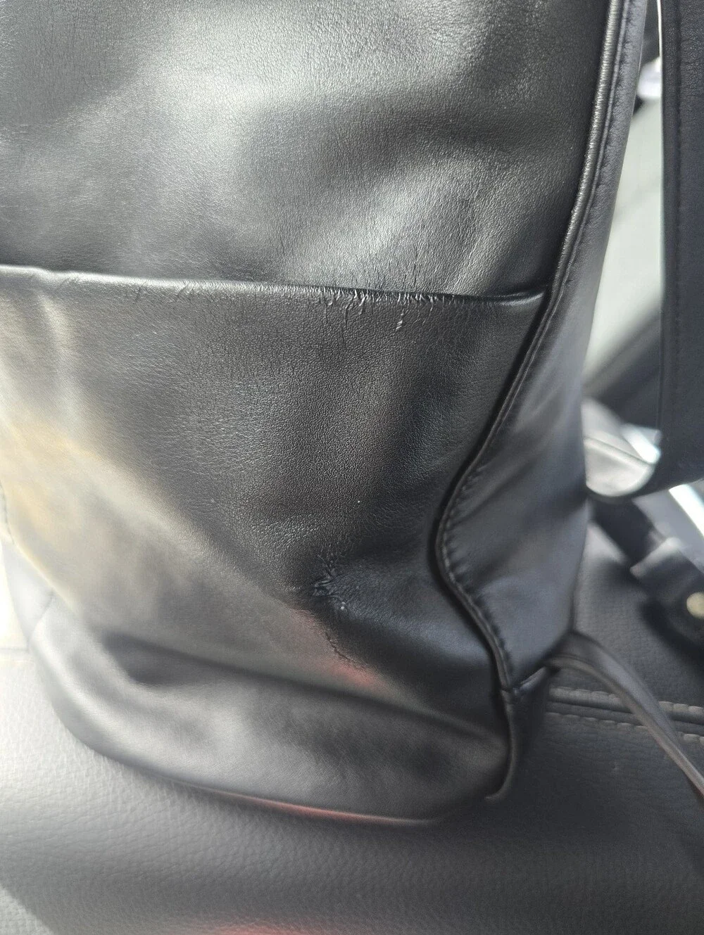 Urban Originals Splendour Vegan Leather Backpack - Black Minimalist Daypack